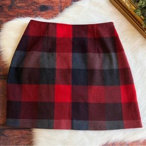 The Limited Plaid mini skirt